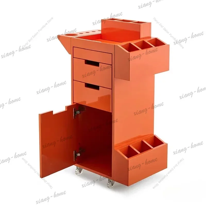 Factory Direct Nordic Multifunctional Salon Trolley Barbershop Storage Creative Tool Cabinet Salon-specific Salon Furniture Kosm