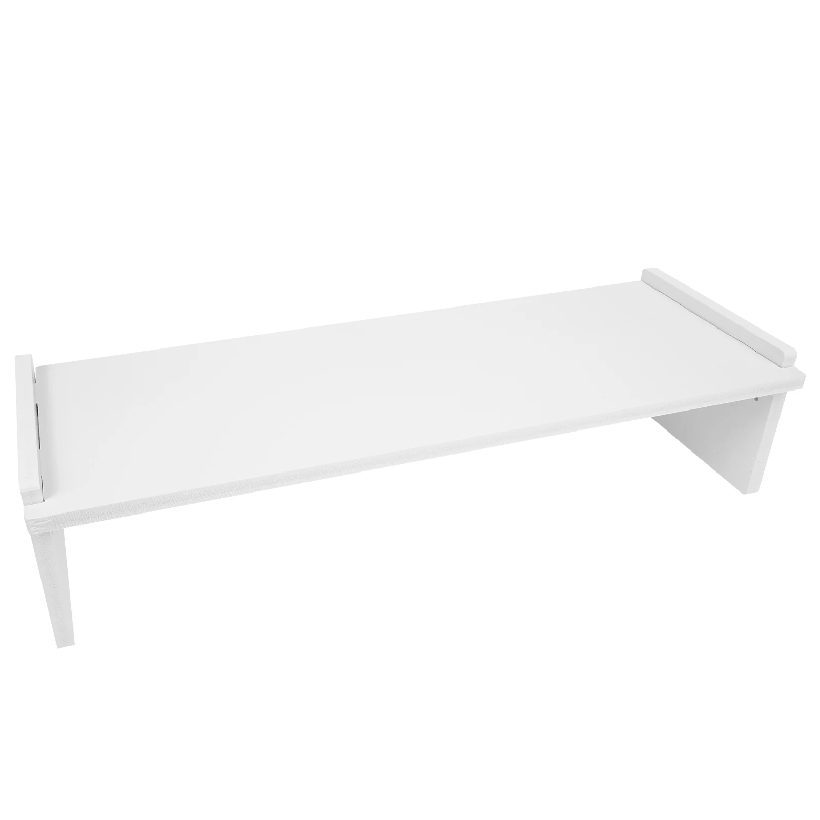 

Monitor Stand Laptop Computer Screen Riser Height Adjustable Desk Shelf Dorm Office Use Sturdy Non Slip Durable Wooden Display