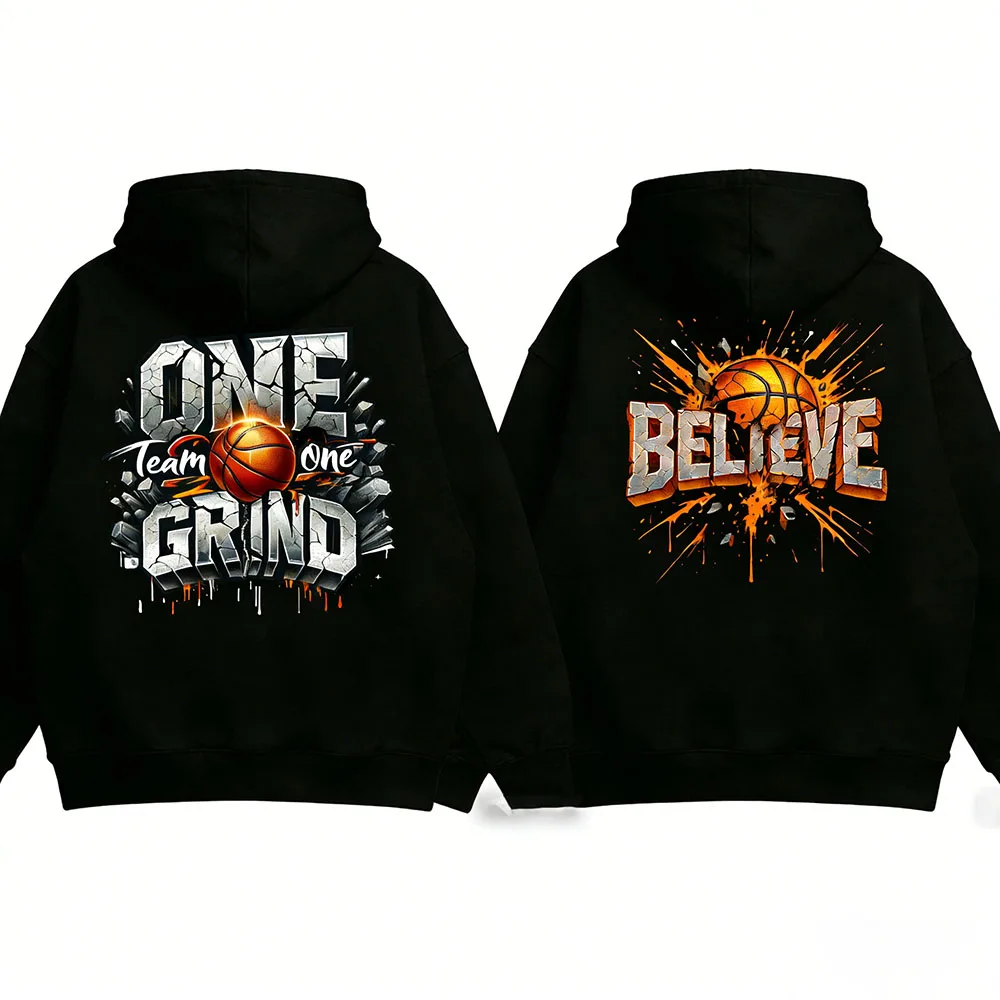 

2 Pcs Built Different Basketball Hoodie Set Distressed Sports Sweatshirt Retro Streetwear Unisex Outfit For Basketball Fans