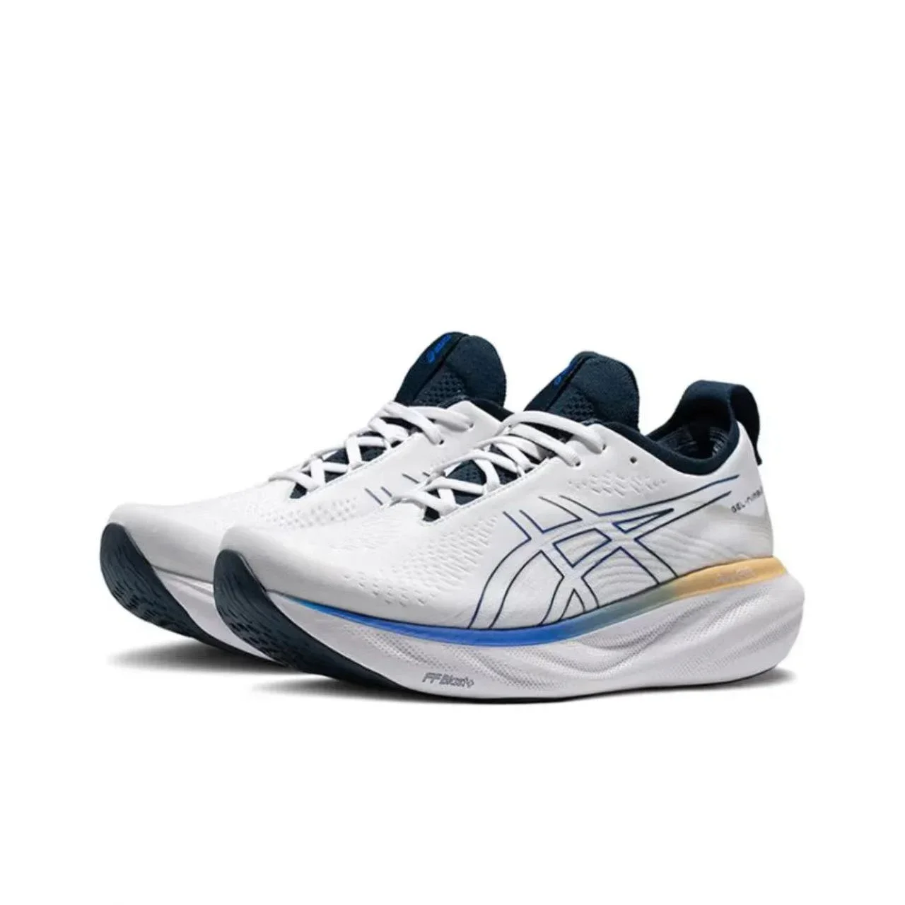 Original Asics Nimbus 25 รองเท้าวิ่งผู้ชายเบาะเสถียรภาพ Asics กีฬารองเท้ารองเท้าผ้าใบ Unisex