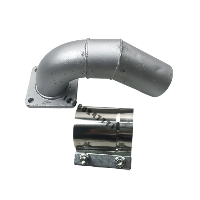 Excavator accessories Komatsu PC60-7 muffler connecting pipe 4d95 engine muffler connecting pipe throat