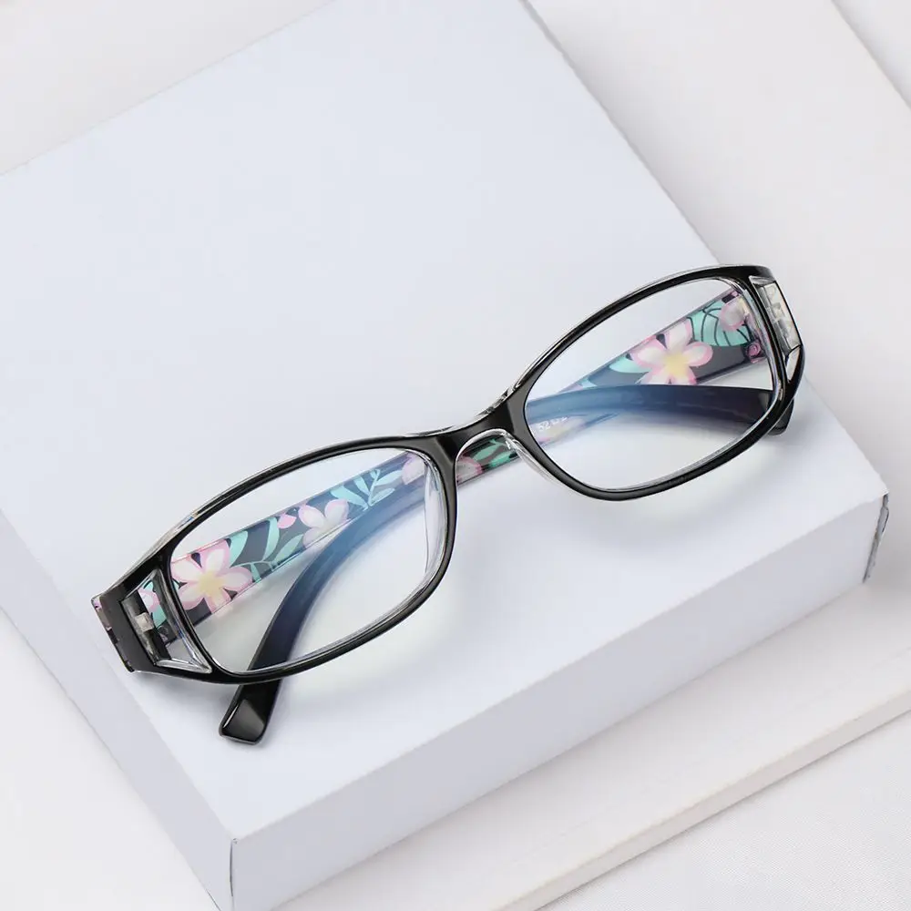 Vintage Anti-Blue Light Floral Reading Glasses Women Men Fashion Printing Flowers Presbyopia Eyeglasses Ladies Hyperopia Eyewear