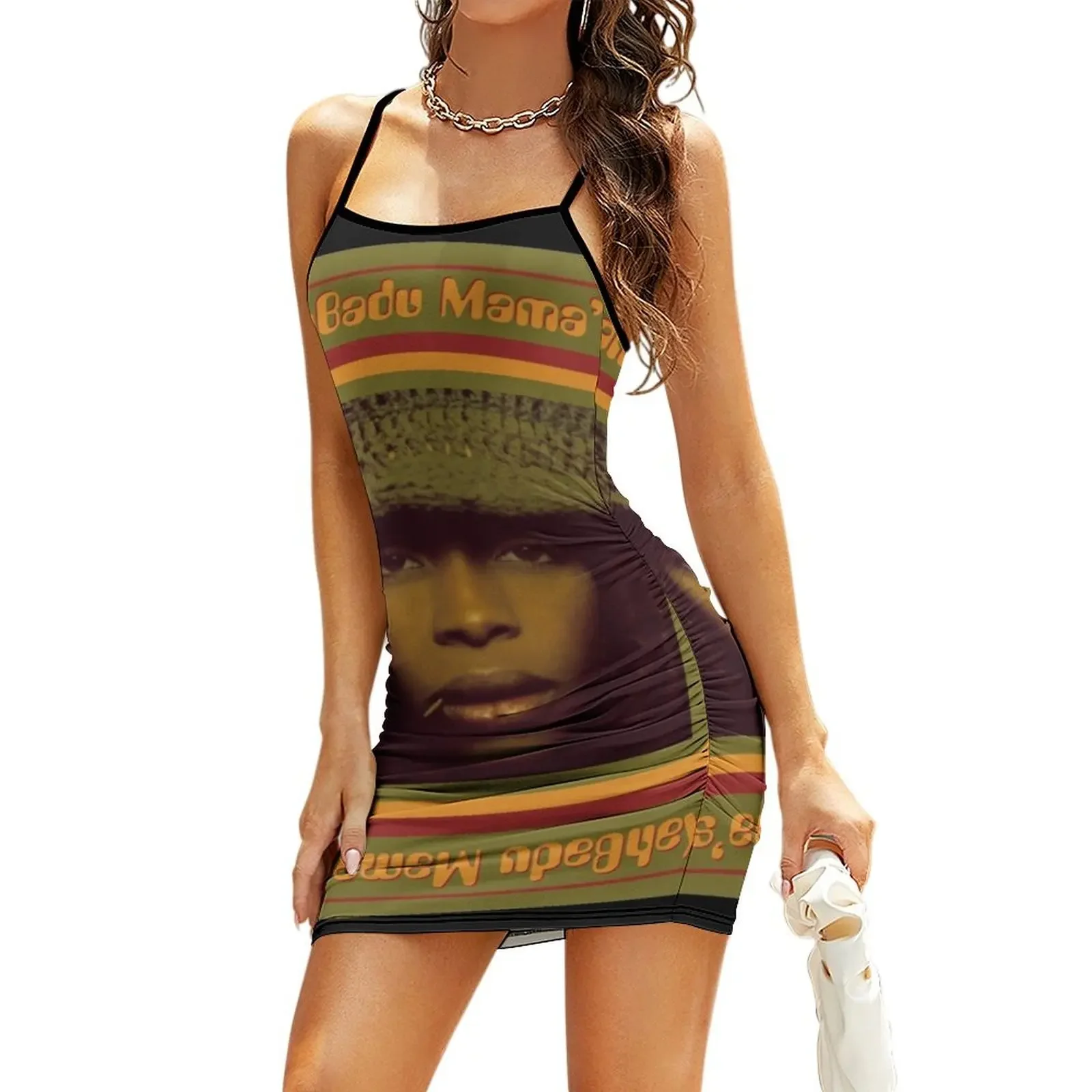 

Erykah Badu Mamas gun Sling Dress Dresses gala dress for woman womens dress