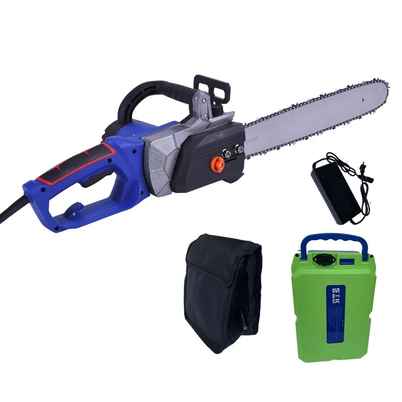 48V High power cordless electric chainsaw outdoor electric lithium electric logging saw