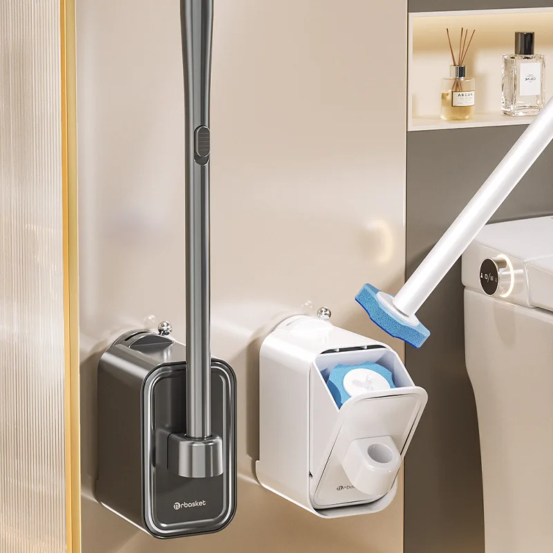 

Suction cup disposable toilet brush for household use, no dead corners new bathroom brush cleaning bathroom accessories