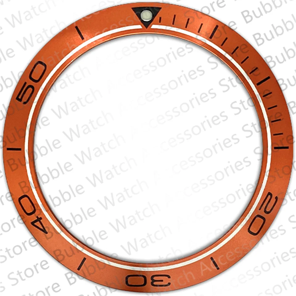 41.75mm Orange Aluminium Bezel Insert Fit For Omega HaiMa Mechanical Wristwatch