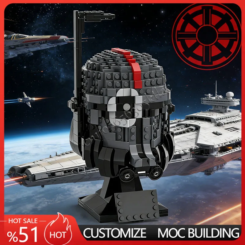 Nowy zestaw 670 elementów Star Plan MOC Hełm Crosshair MOC Model Statku Kosmicznego Model Bitewny DIY Klocki Konstrukcyjne Edukacyjny Model do Składania Zabawki