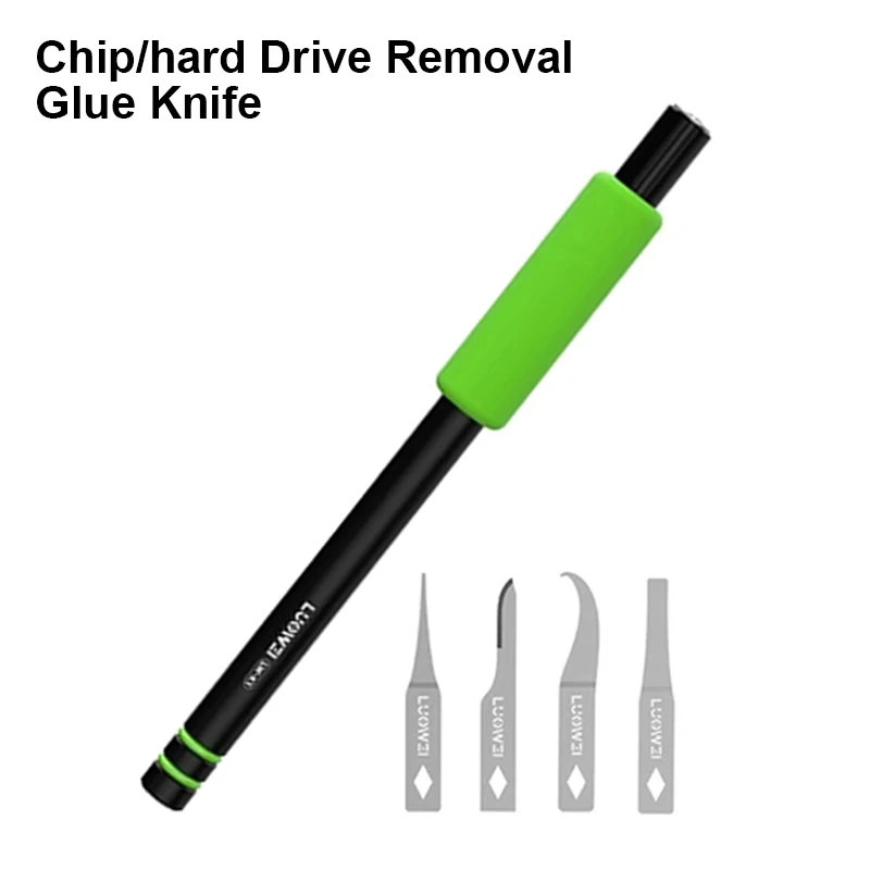 LUOWEI LW-K1 Chip Hard Disk Glue Remover Knife Set Elaborate Balance Hard Soft CPU Glue Pry Knife Quick Disassembly Blade