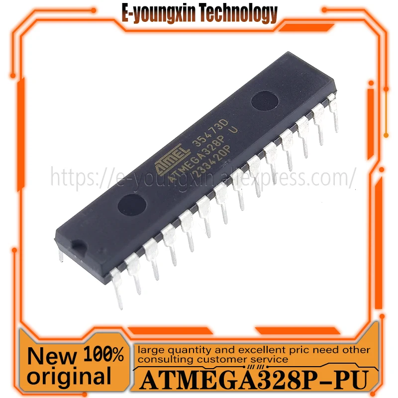 ATMEGA328P-PU ATMEGA328P DIP-28 100% nowy oryginał w magazynie