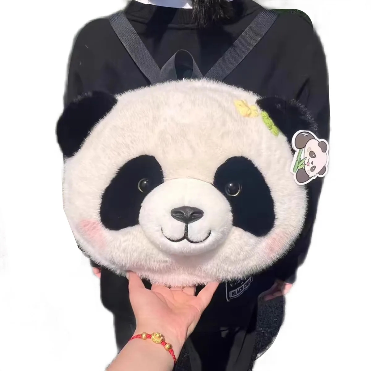 35cm Chinese National Treasure Panda Plush Backpack Stuffed Animal Schoolbags Kindergarten Adjustable Bag Toys Children's Gift