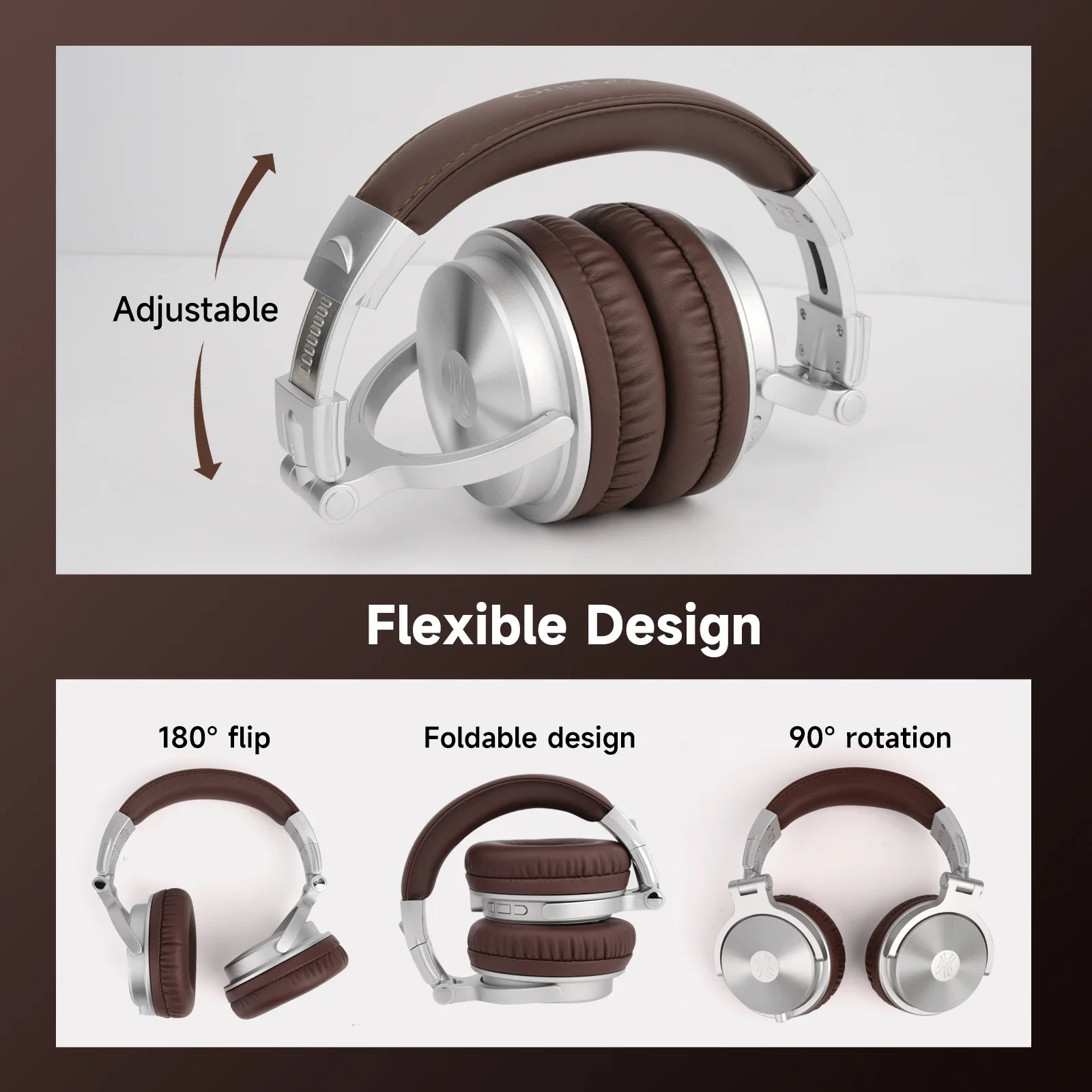 Oneodio Upgrade Pro C Cuffie wireless Bluetooth 5.2 Over Ear Type C Sport Auricolare Bluetooth con microfono Audio ad alta risoluzione 110 ore