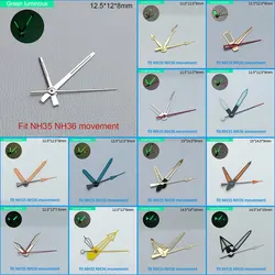 Watch pointer green luminous pointer suitable for NH35 NH36 ETA 2836 2824 Miyota 8205 8215 movement watch movement