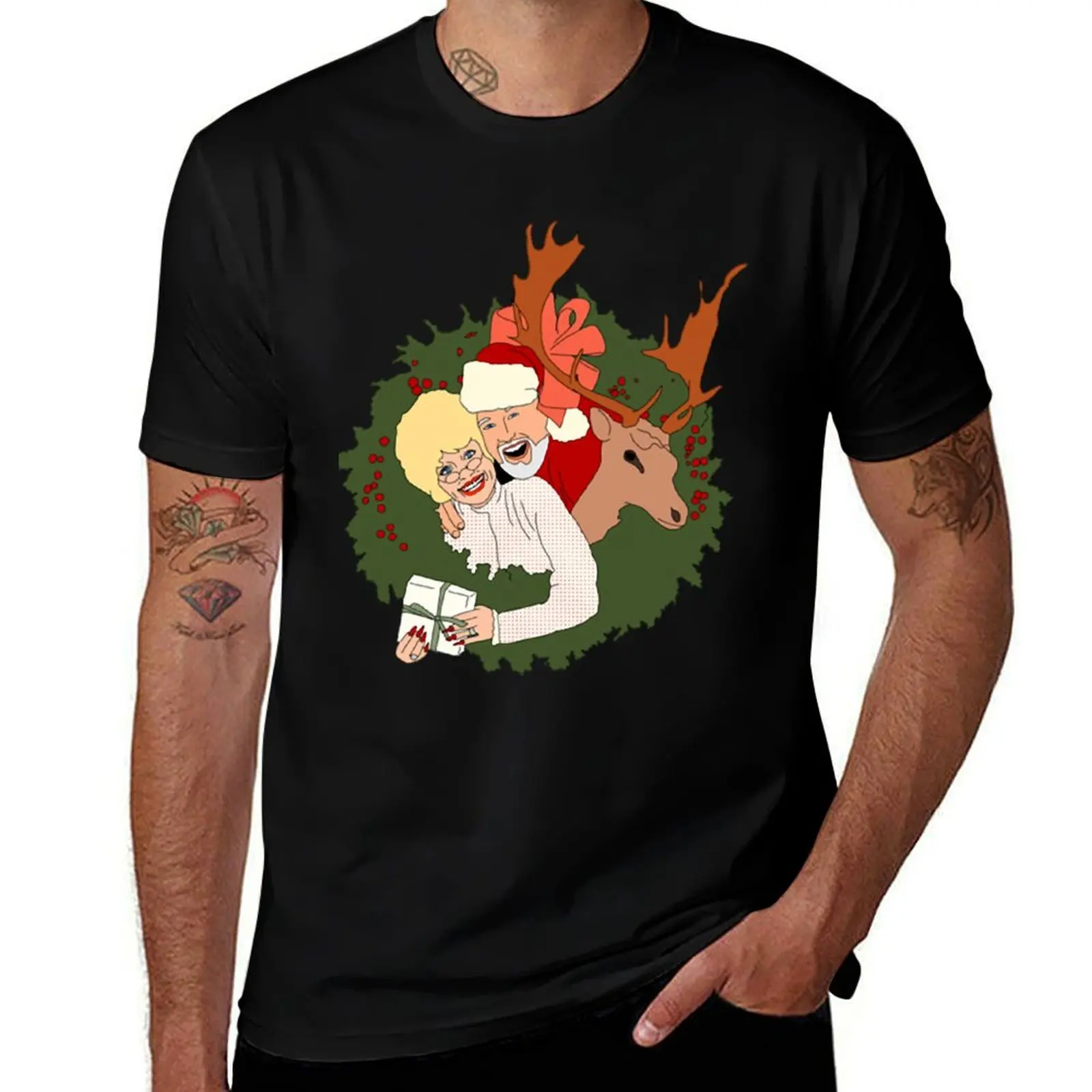 Once Upon A Dolly And Kenny Christmas Best Fans T-Shirt sweat quick-drying luxury clothes men