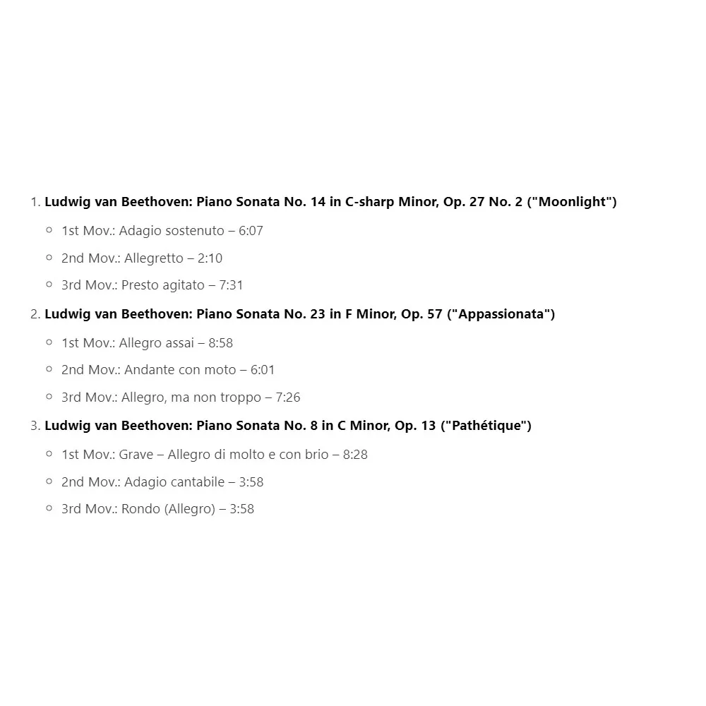 CD: Beethoven – Piano Sonatas – Ashkenazy Release: Número Japonês Via Registros de Londres (catalog No. F35L-20050) dominado digitalmente