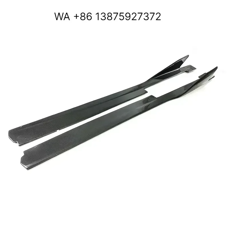 Wmwmnu Real Carbon Fiber Side Bumper Extension Skirt for 458 Italia Spider 2011-2015 Auto Racing Car Styling Body Kit