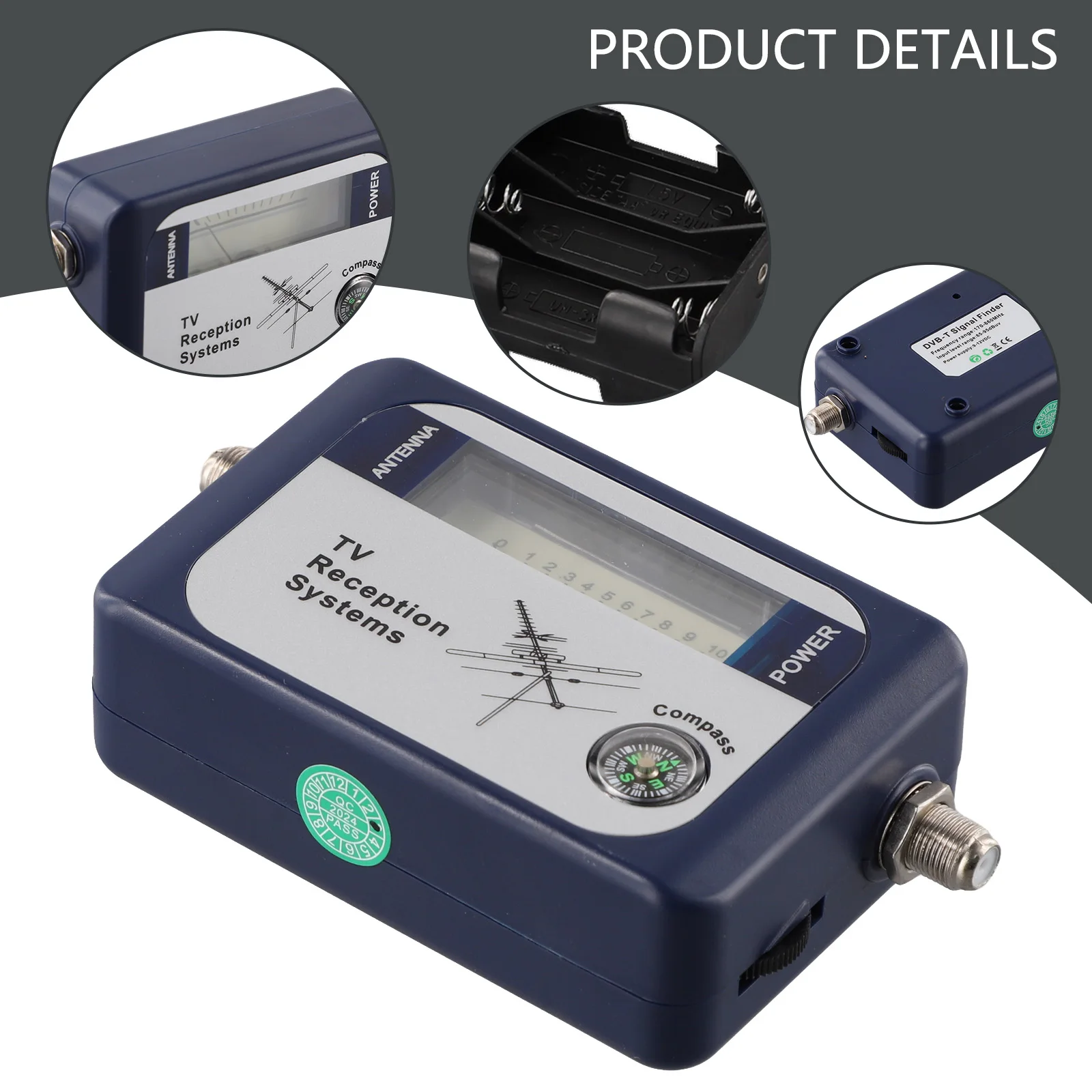 DVB-T Finder Digital TV Antenna Signal Strength Meter Portable Aerial Detector For Terrestrial Reception Installation Tool
