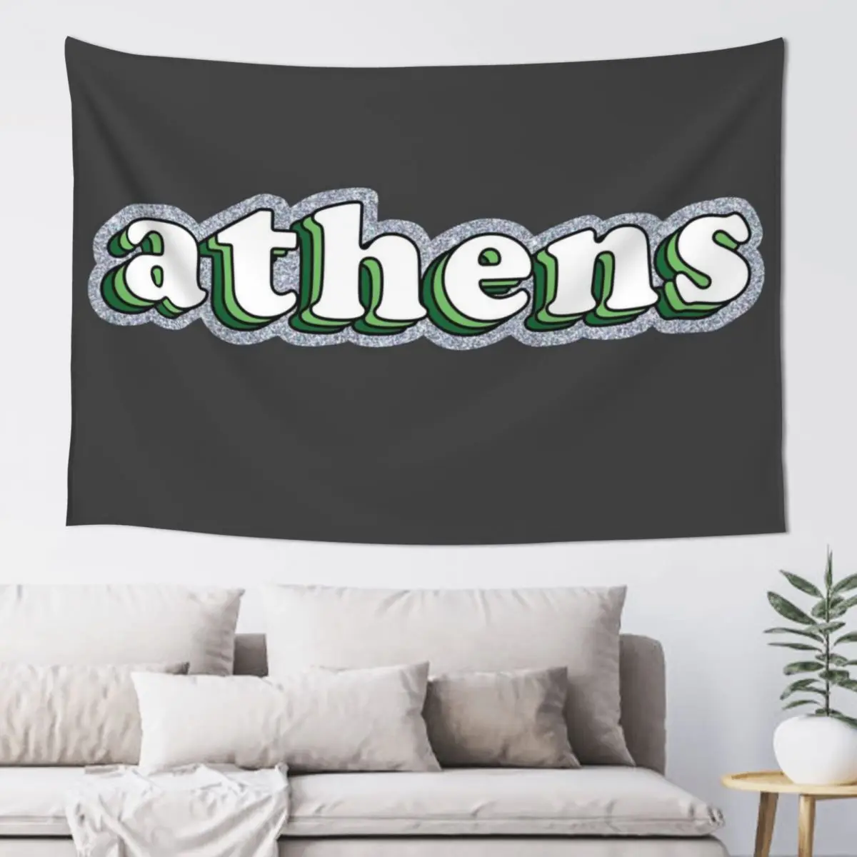 

Athens Glitter Tapestry Mushroom Wall Tapestries Wallpaper Bedroom Tapestry