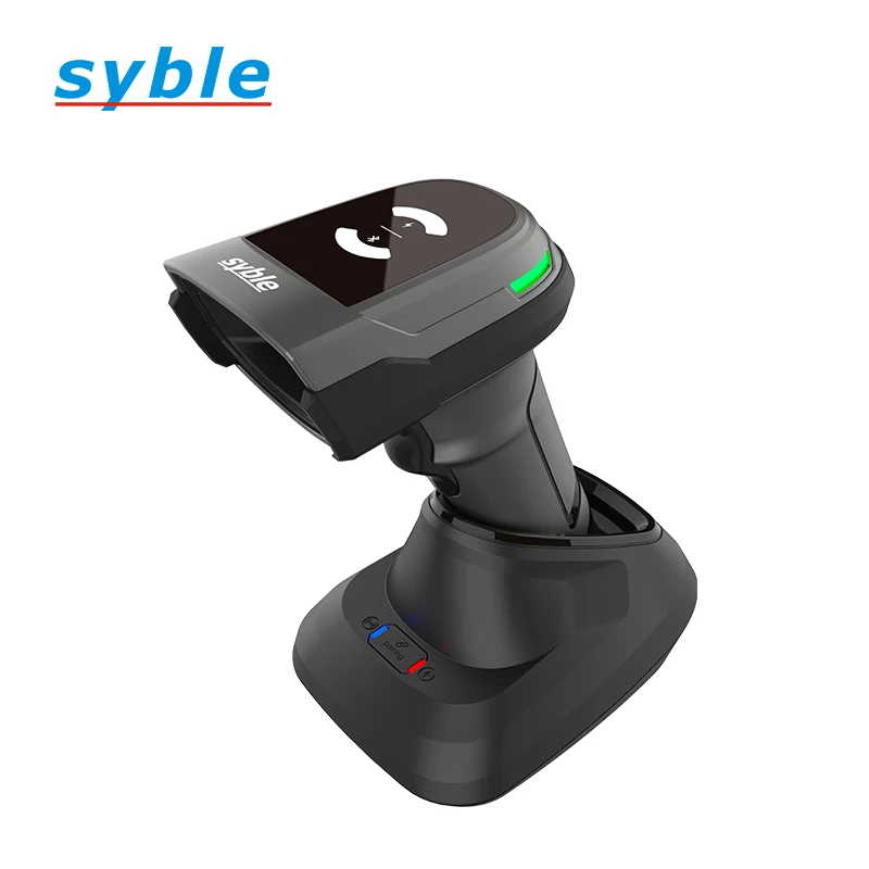 

Syble Новый товар XB-D66T Быстро соответствует 2,4G Беспроводной BT QR-код Сканер 2D-считывателя штрих-кодов CMOS-изображение с интеллектуальным основанием