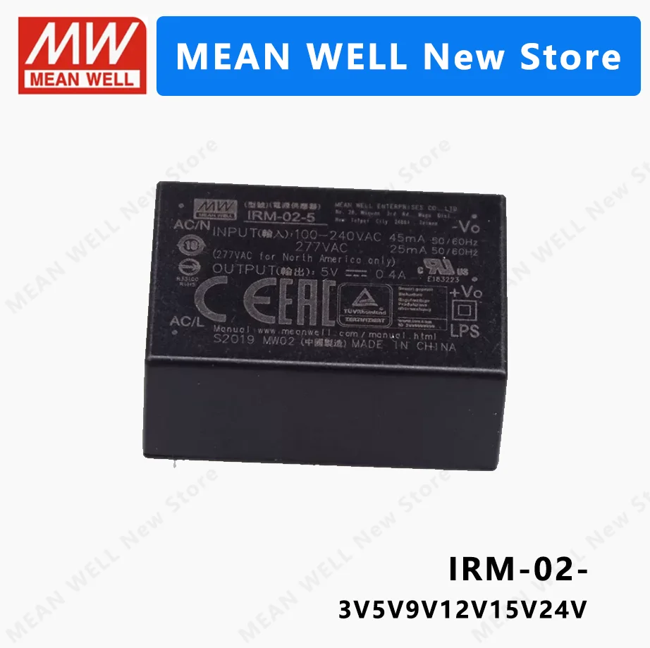 MEAN WELL IRM-02 IRM-02-3.3 IRM-02-5 IRM-02-9 IRM-02-12 IRM-02-15 IRM-02-24  MEANWELL IRM 02 2W