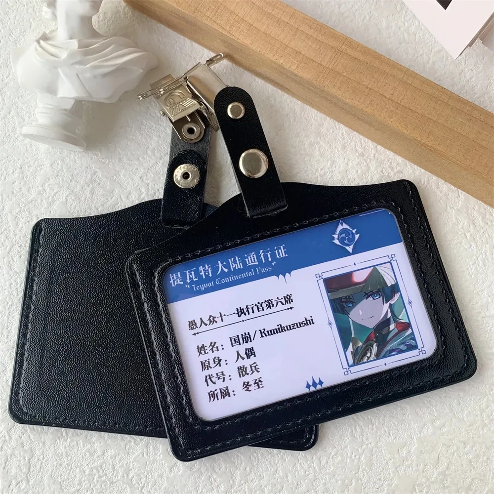 Anime Game Impact Focalors Forina Neuvillette Passport Student ID Card Animation PVC Name Cards For Fans Gifts Cosplay Props