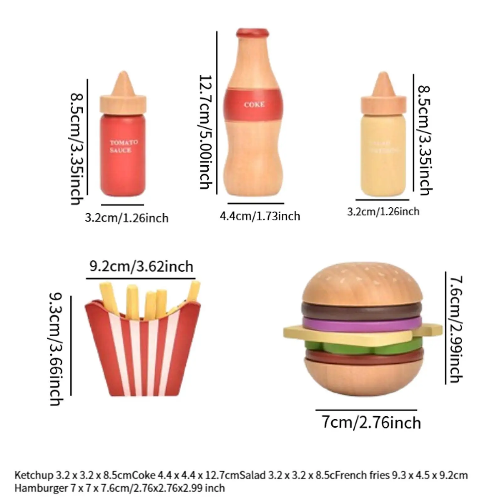 Ensemble de jouets de cuisine d'apprentissage Montessori pour enfants, document