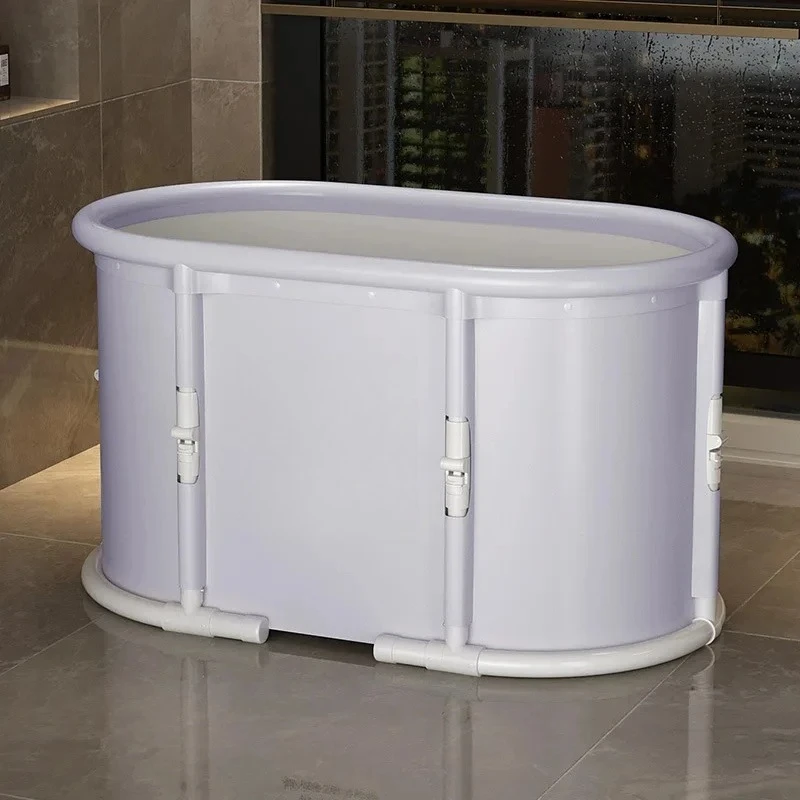 Customizable Folding Bathing Bucket for Adults One Button Foldable Free of Installation Adult Full Body Household