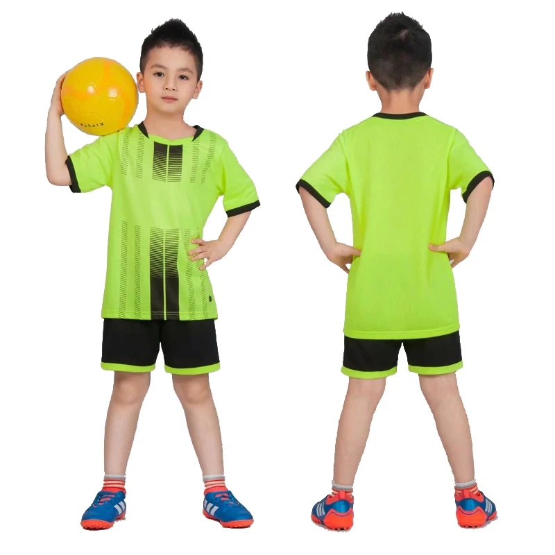 Custom Kids Football Uniforms Boys Girl Soccer Jerseys Custom Child Soccer Jersey Set Sportswear T-shirt Sports Suit with Socks