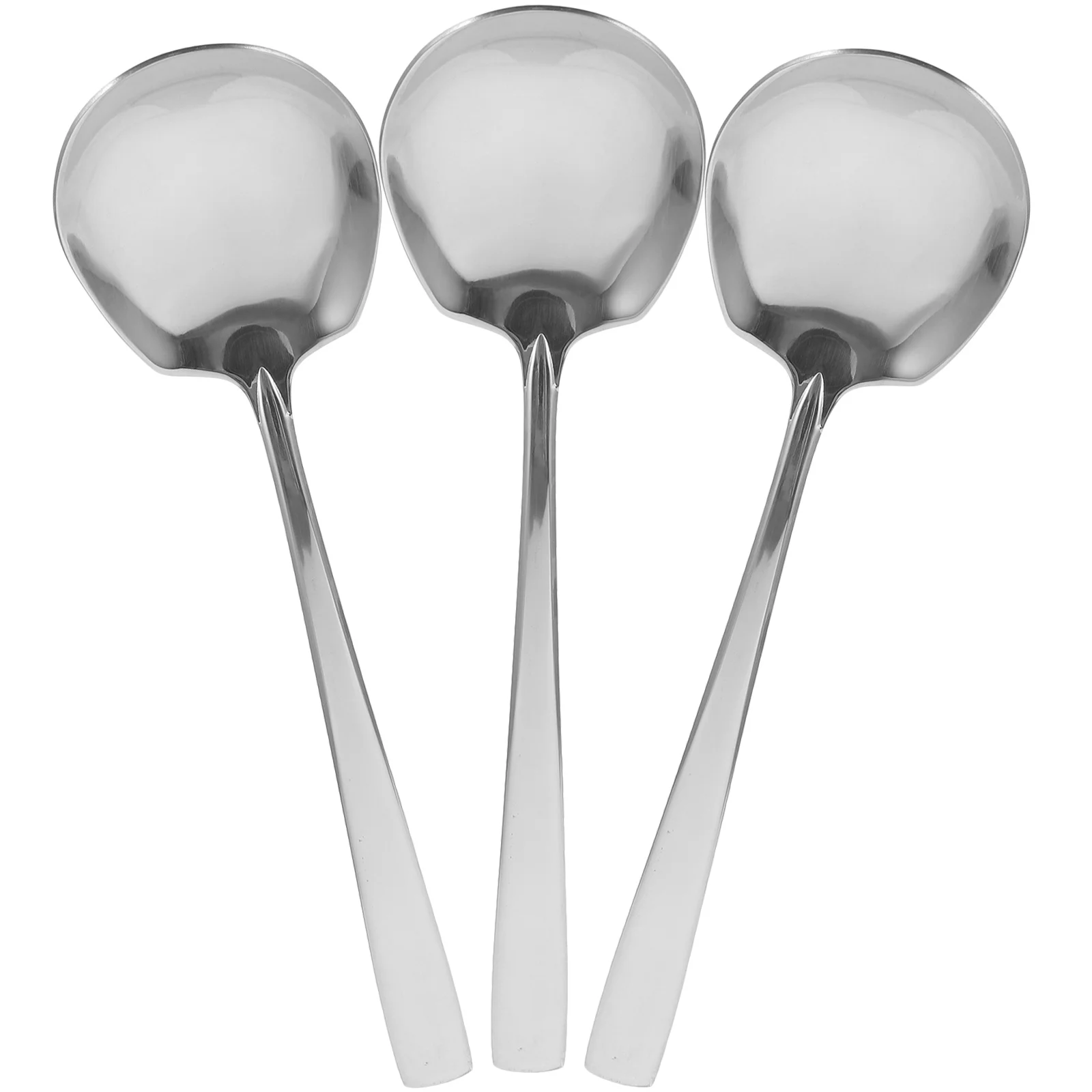 

3 шт. утолщенные большие сервировочные ложки из нержавеющей стали, многофункциональная кухонная утварь для шведского стола, ресторана, сервировочная ложка