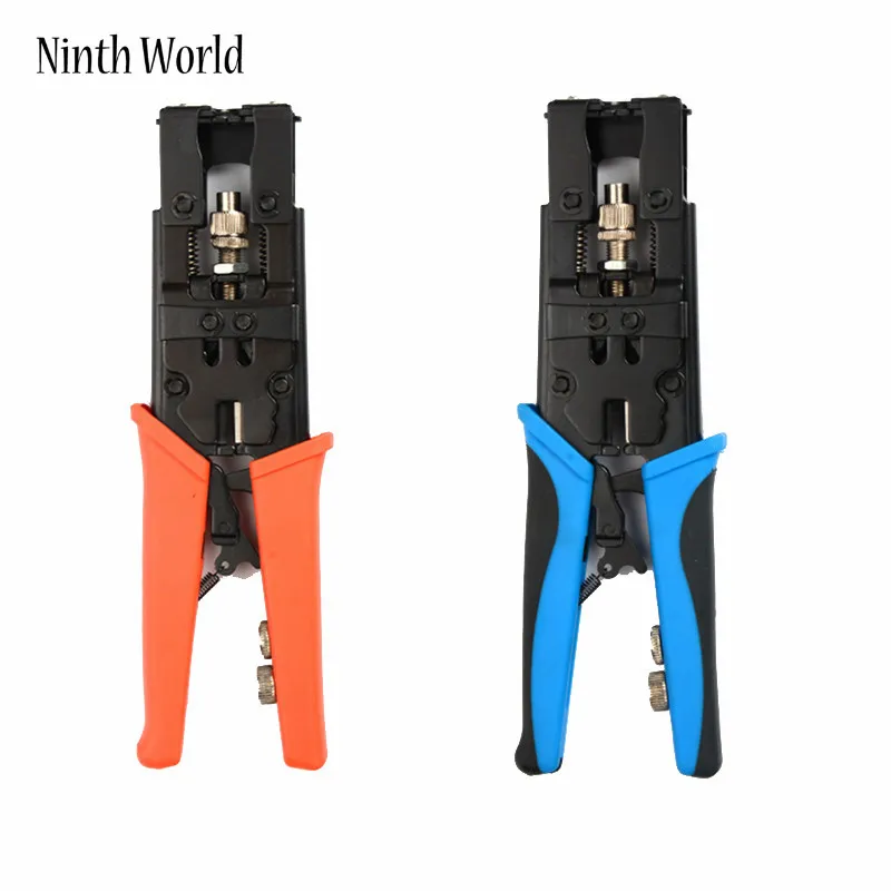 Multifunctional Coax Compression Connector Adjustable Tool, Wire Cutter, for RG58 RG59 RG6 F BNC RCA