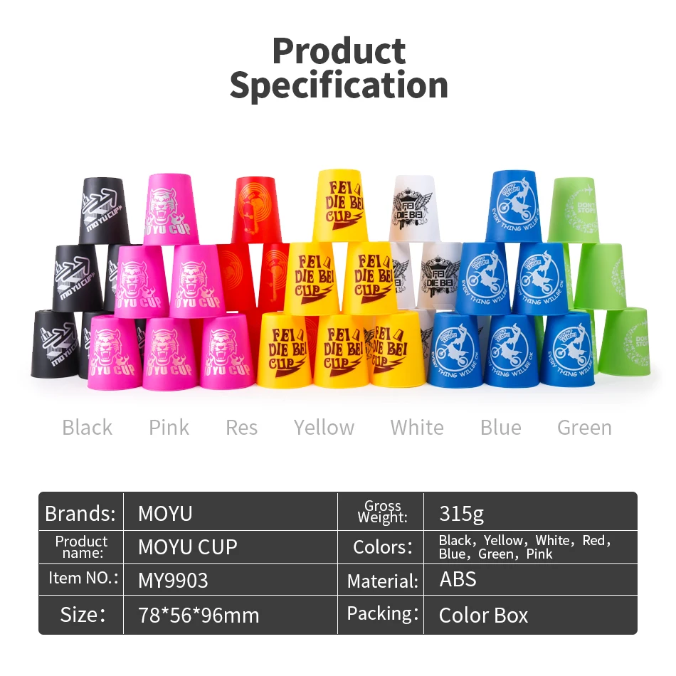 MOYU CUP Fidget Toys Professional Speed kids Toy for Children Puzzle Educational Antistress