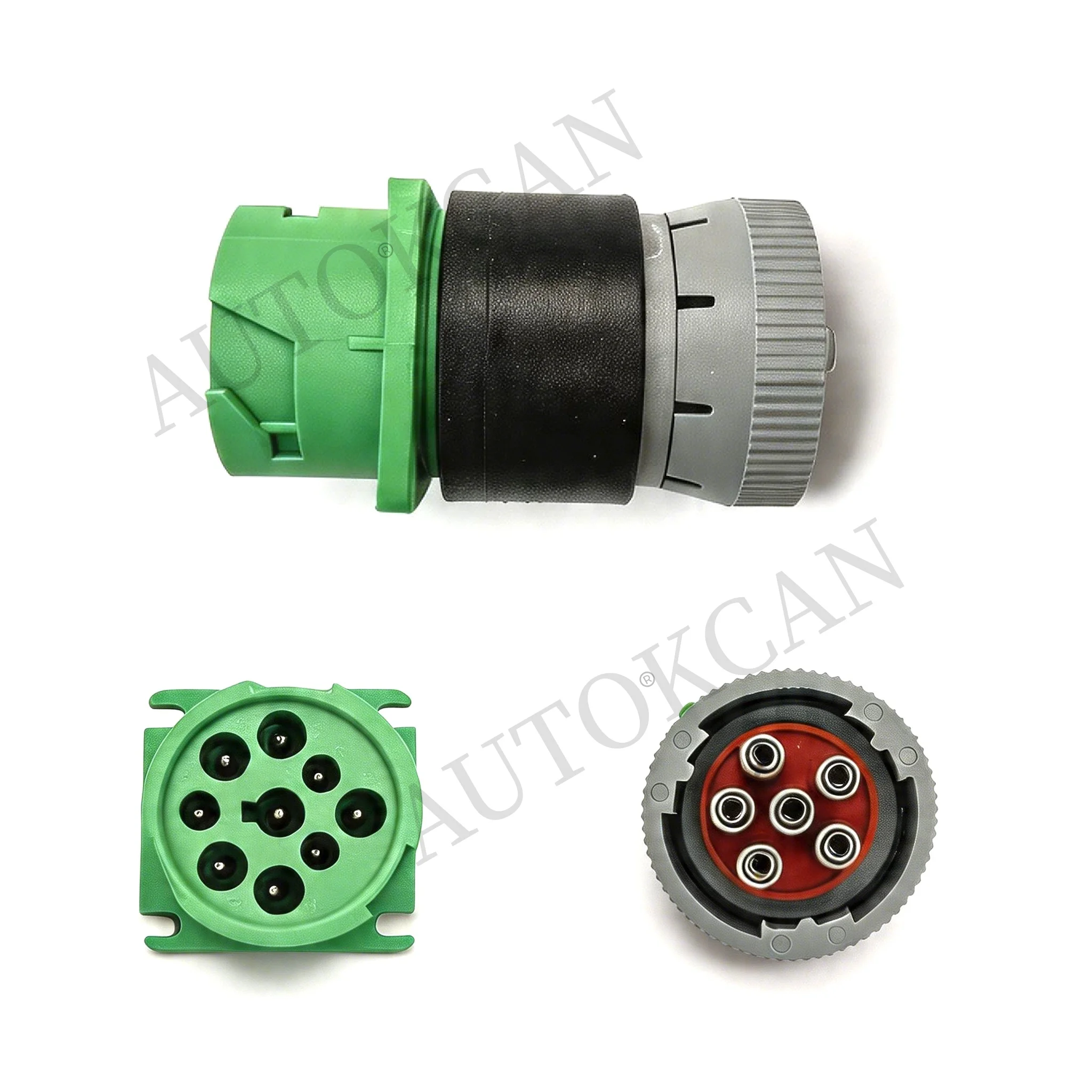 9Pin J1939 to 6Pin J1708 Adapter Truck J1939 9Pin Female To J1708 6Pin Male Connector For Cum-mins/NE-XIQ USB LINK - view 4