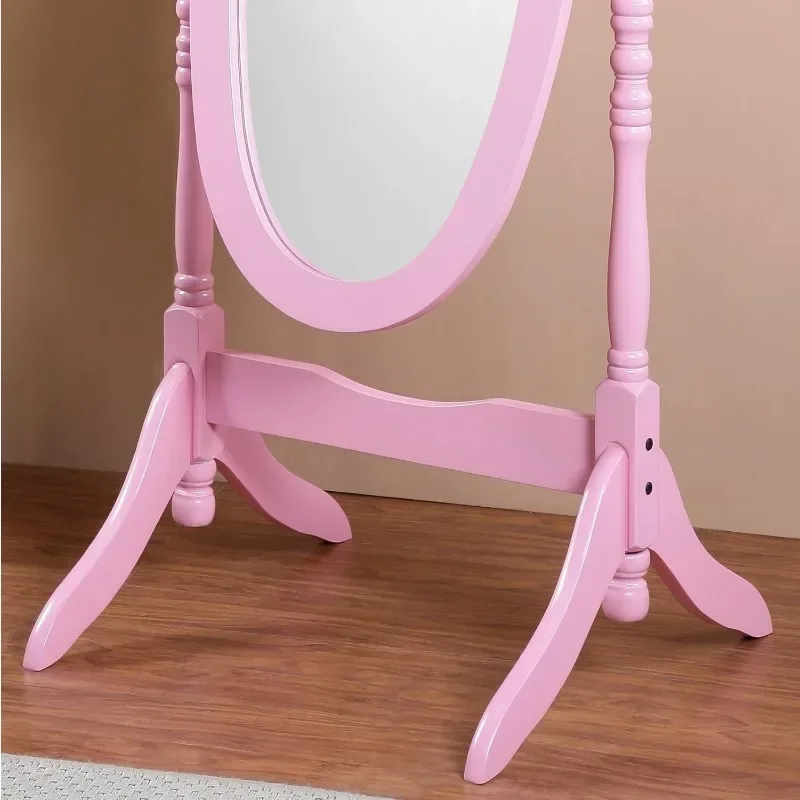 Pink Queen Anna Style Floor Mirror,