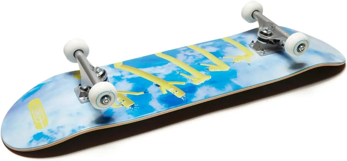 [CCS] Skateboard completo in legno d'acero di grado professionale completamente assemblato con attrezzi e adesivi per pattini Adulti, bambini, adolescenti,