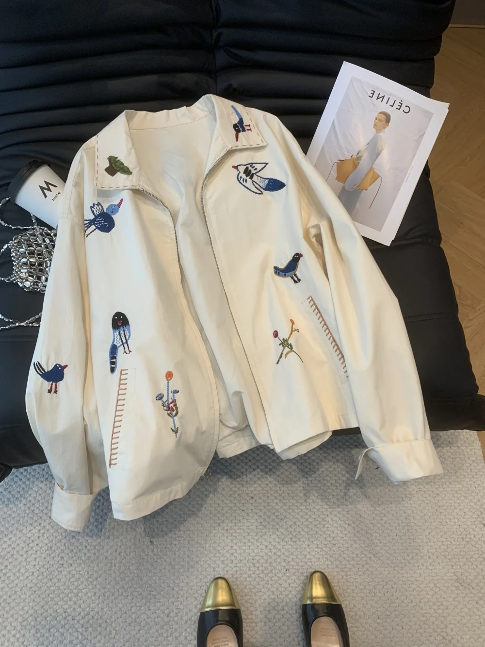 

Повседневное американское пальто-тует с тяжелым рабочим воротником и принтом, мужское осеннее пальто для отдыха, топ Quali, теплое пальто на молнии