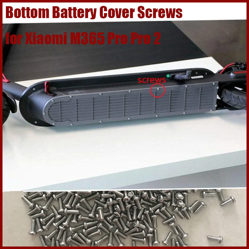 20 pcs Bottom Battery Cover Screws for Xiaomi M365 1S Pro Pro 2 Electric Scooter Accessories Spare Replacement Repaired Parts