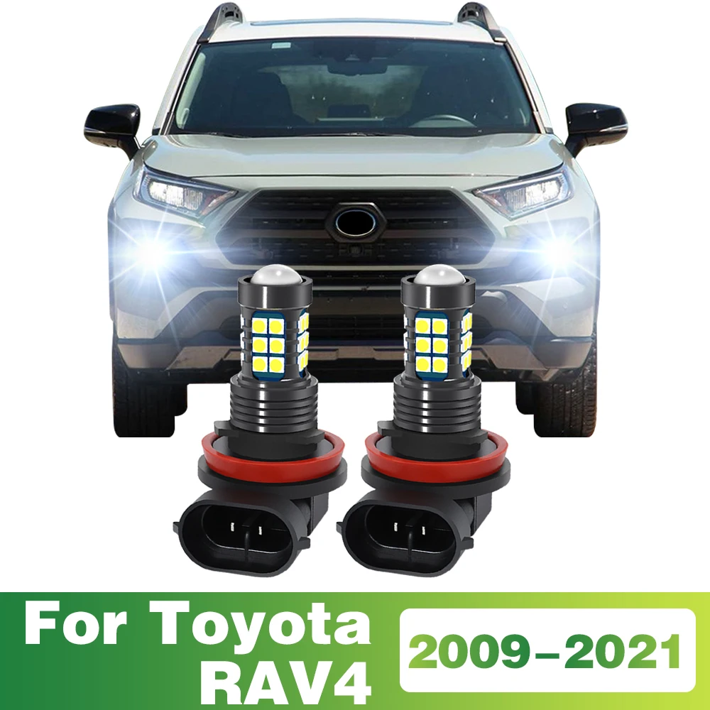 LED Front Fog Lamp Car Light Bulbs Auto Accessories H8 H11 H9 H16 JP For Toyota RAV4 XA30 XA40 XA50 2009 - 2021 2010 2011 2012