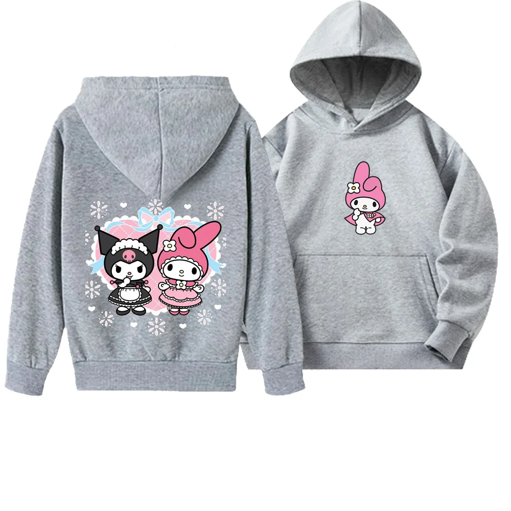 

Boys Girls Anime 2024 Streetwear Tops Autumn Pullovers Cartoon Pattern Sports Trend Child Fashion Long Sleeve Hooded Sweatshirts