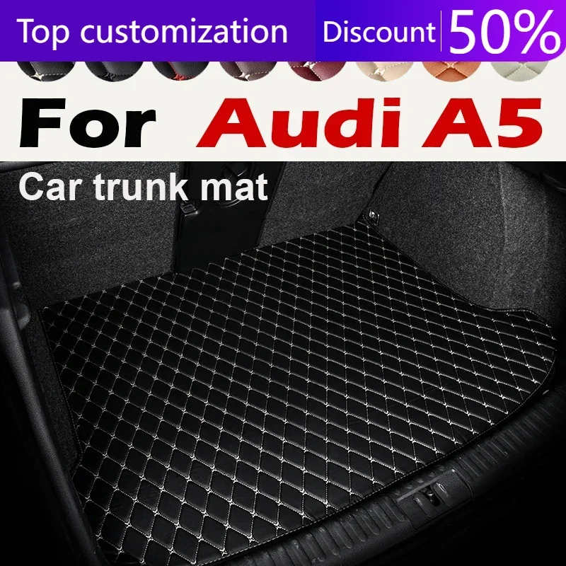 Car trunk mat for Audi A5 Sedan/Sportback Four doors 2017 2018 2019 2020 2021 cargo liner carpet interior accessories cover