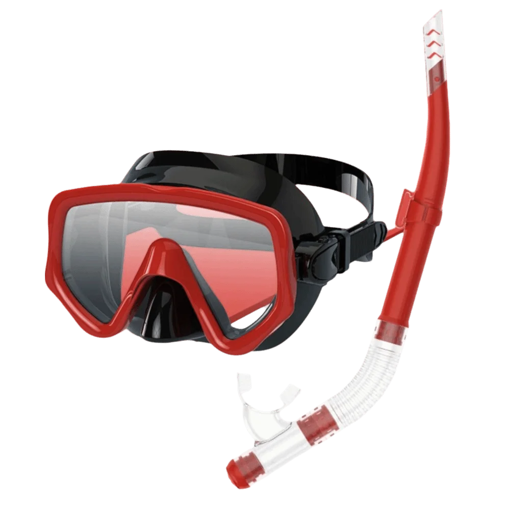 

Swimming Goggles Underwater Snorkeling Mask Anti Fog Waterproof Diving Snorkeling Mask No Leaking Clear Vision Dry Snorkel Set
