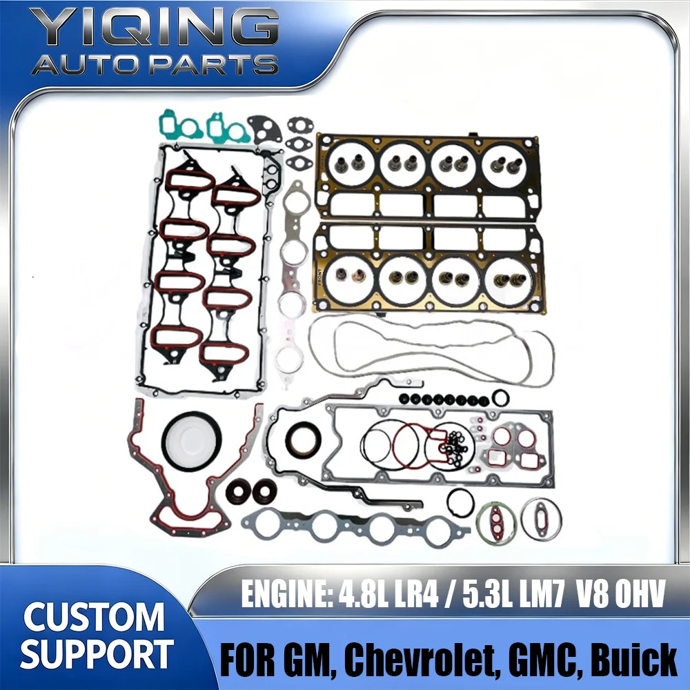 ENGINE PARTS Full Head Gasket Set For GM Yukon XL Chevrolet LT LS Buick 4.8L 5.3L GAS OHV 4.8 5.3 L T 2002-2015 HS26191PT