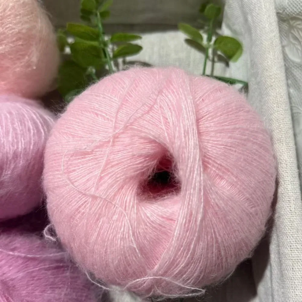 3Pcs/25g South African Young High-end Mohair Fine Thread Sweater, Hat, Scarf, Hand-knitted DIY Knitted Scarf, Hippocampus Wool
