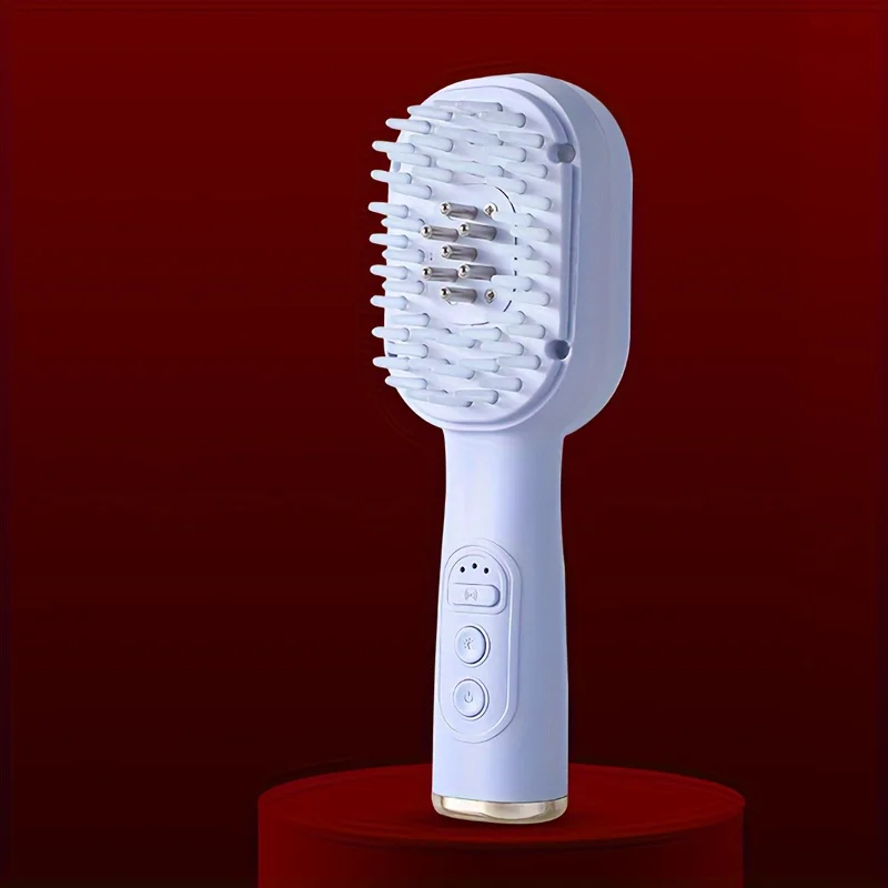 

Электрическая массажная расческа, интеллектуальный вибрационный нагревательный массажер для головы, расслабляющая расческа для массажа головы в помещении и на открытом воздухе