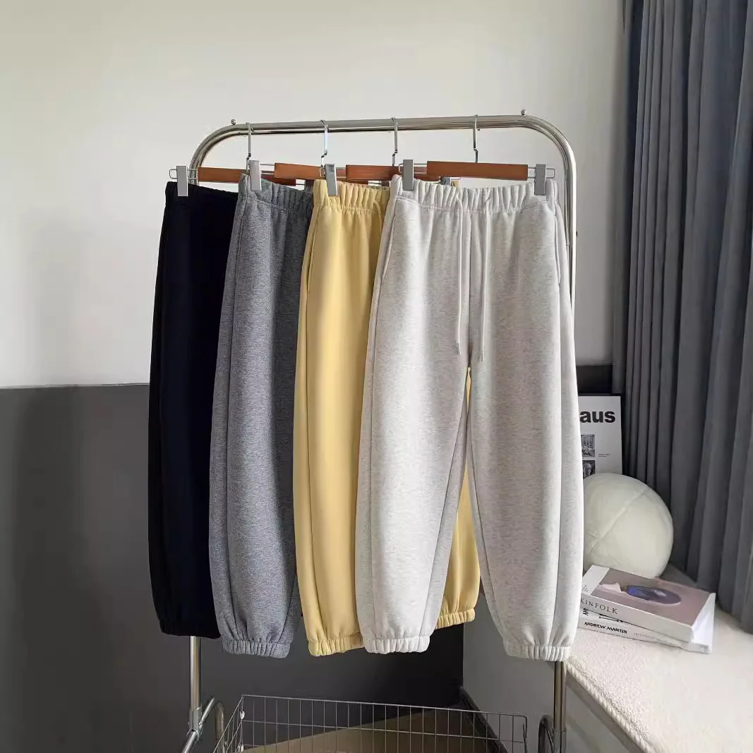 2025 الخريف/الشتاء أفخم هوا القطن يغطي عالية الخصر السراويل الحمام غير رسمية لينة الدبق فضفاض جديد المرأة لامب المخملية #1