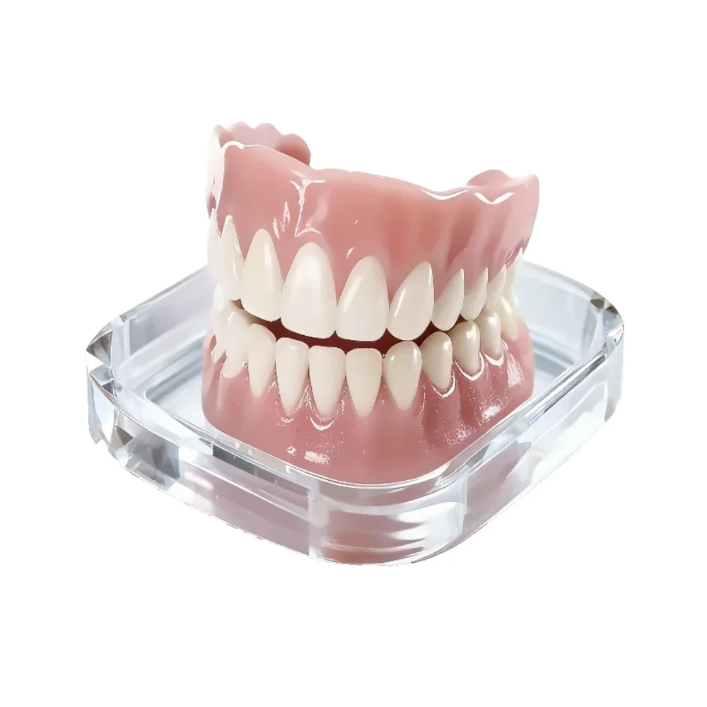 Prótesis Dentales Postizas Nuevas, Juego Completo, Naturales, Superiores e Inferiores, de Silicona, para una Sonrisa Instantánea y Segura, para Hombres y Mujeres, Cuidado Bucal