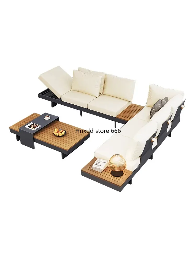 Factory direct sales teak balcony living room sun room courtyard solid wood leisure chair sun protection