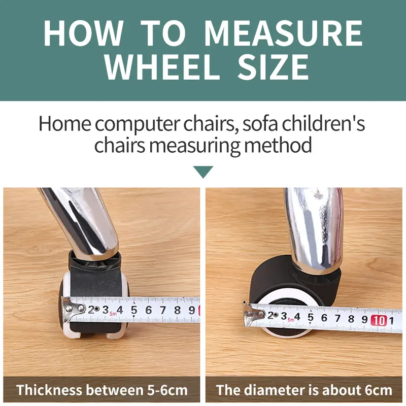 Felt Bottom Furniture Wheel Caster Cups Sofa Bed Office Chair Wheels Stopper Floor Protectors Covers Silicone Prevents Scratches - Image 6