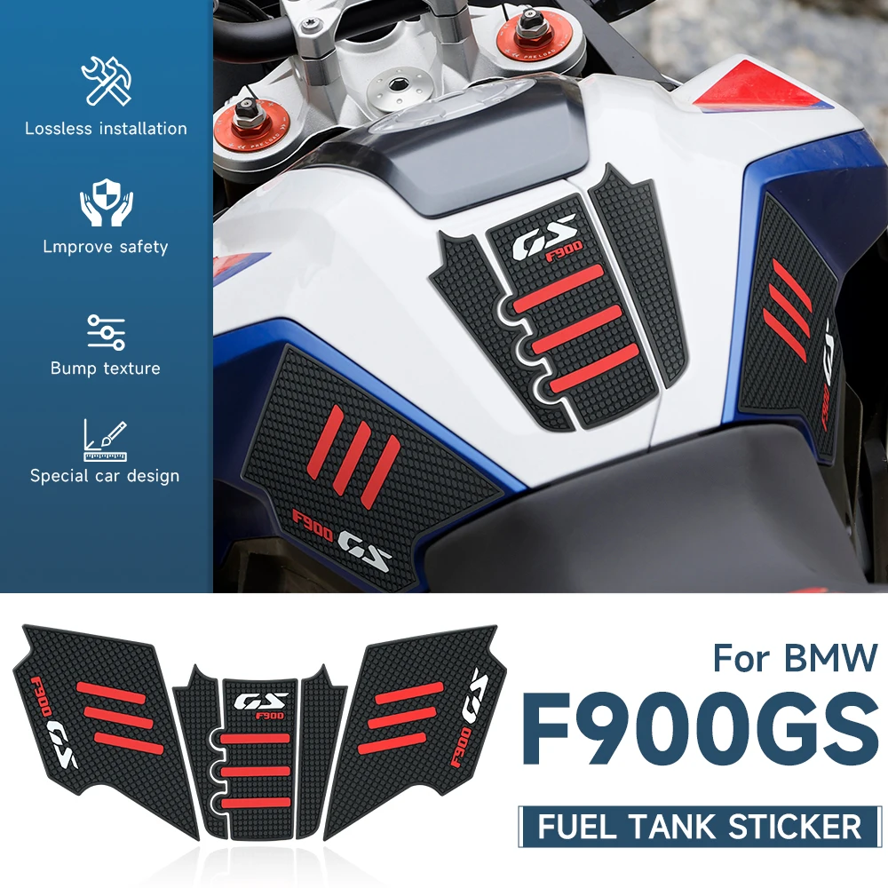 

For BMW F900GS 2024 Motorcycle Tank Pad Sticker 3D Resin Grip Side Protection Anti Slip Pads Waterproof Stickers Kit Accessories