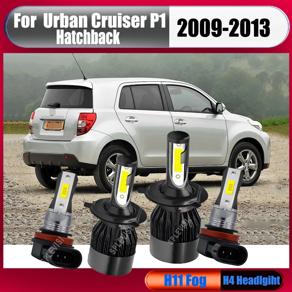 12v LED White Headlight Fog Light Bulbs - with Wide Beam For Toyota Urban Cruiser (_P1_) Hatchback 2009 2010 2011 2012 2013