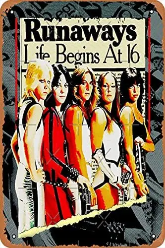 The Runaways Grunge Punk Classic Rock tee Poster 12