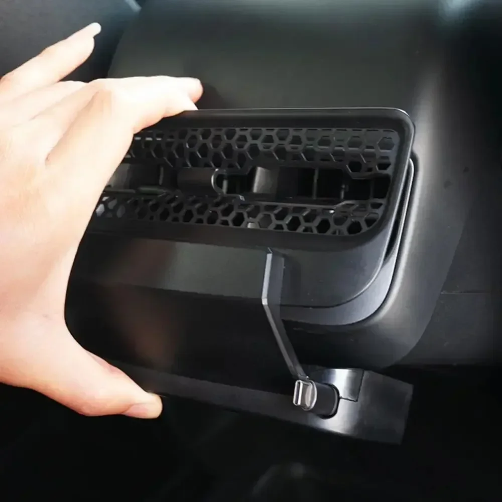 Rear Air Outlet Expansion Dock for Tesla Model 3 Y 2021-2023 USB Type C Fast Charger Rear Air Vent Intelligent Docking Station